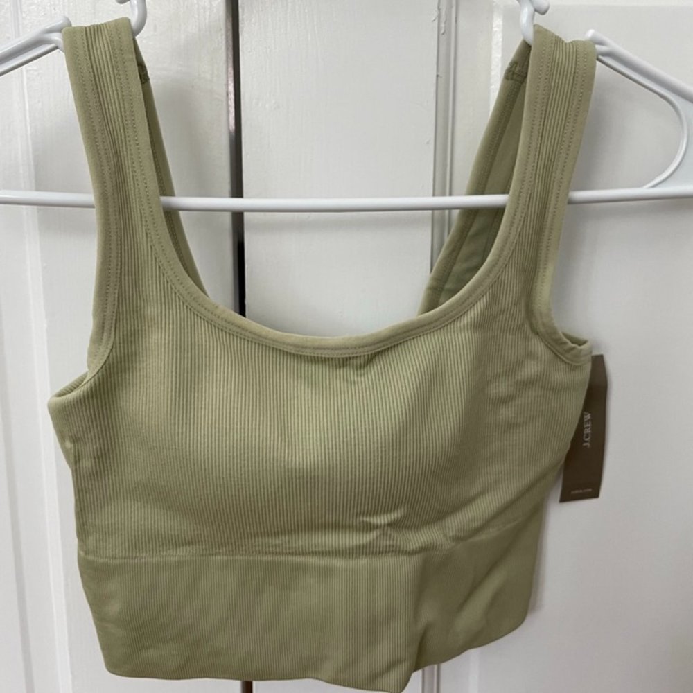 Ribbed J Crew Sports Bra